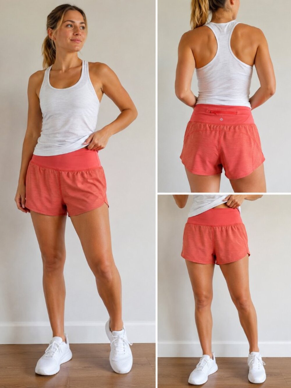 Athleta Run With It Textured 3.5" Running Shorts – Size M
